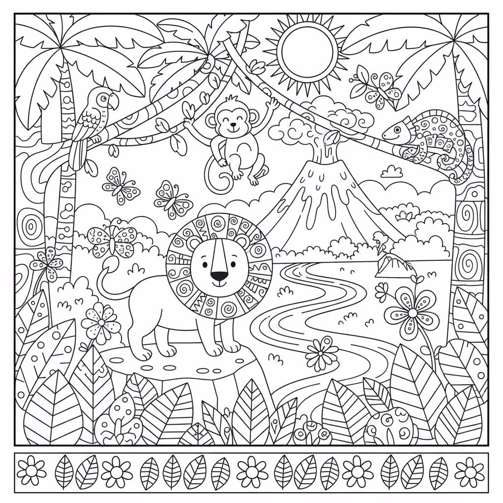 coloriage pour enfant à télécharger, niveau intermédiaire.