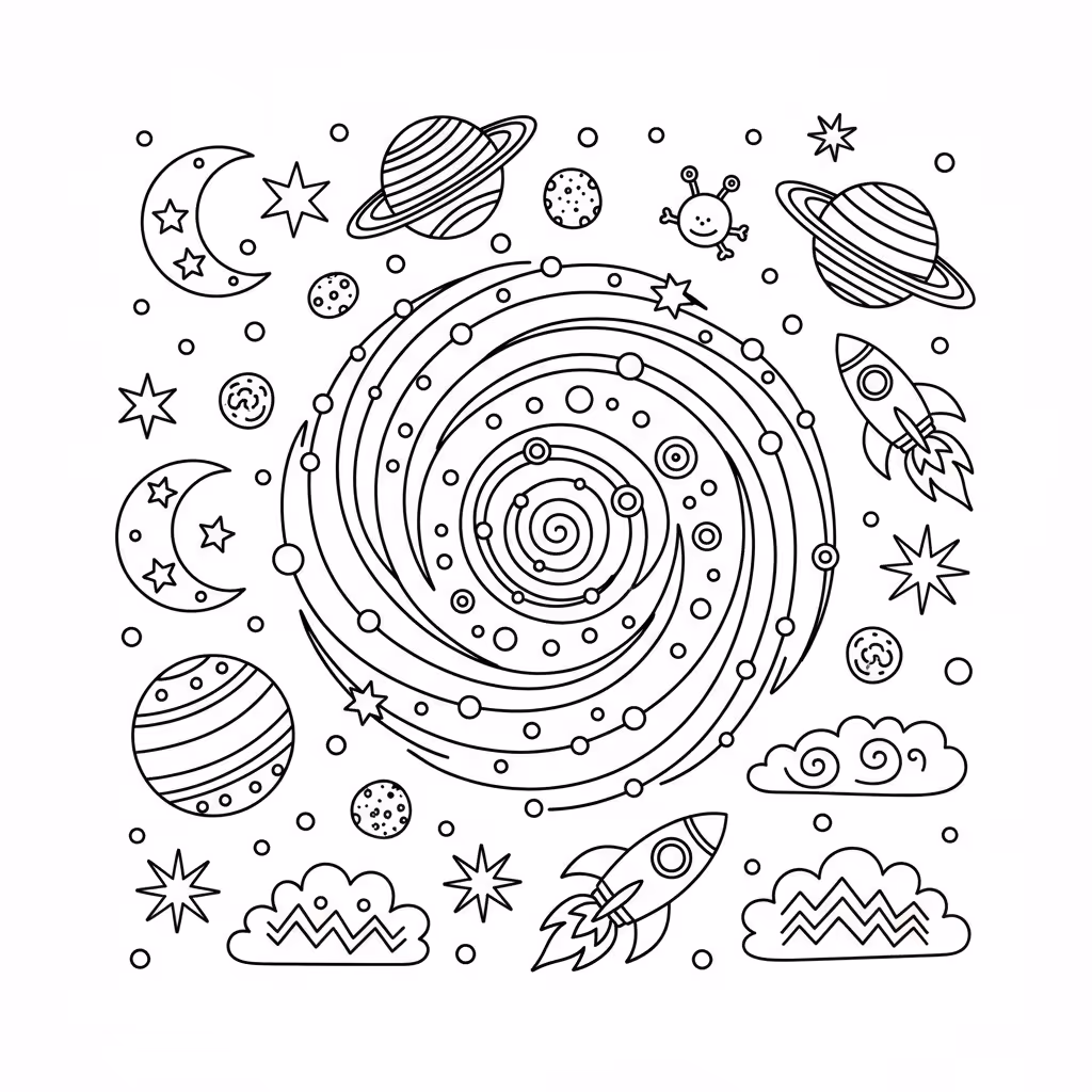 coloriage pour enfant à télécharger, niveau intermédiaire.