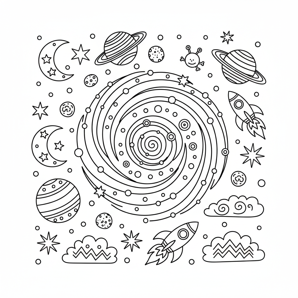 coloriage pour enfant à télécharger, niveau intermédiaire.