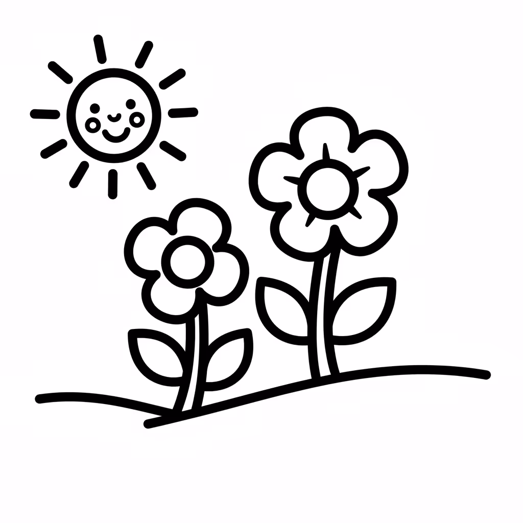 coloriage pour enfant à télécharger, niveau facile.