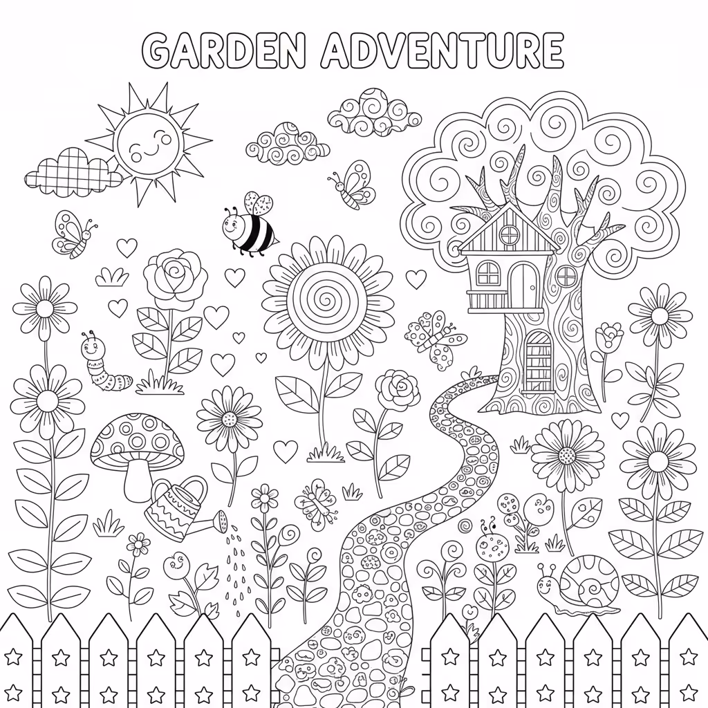 coloriage pour enfant à télécharger, niveau intermédiaire.
