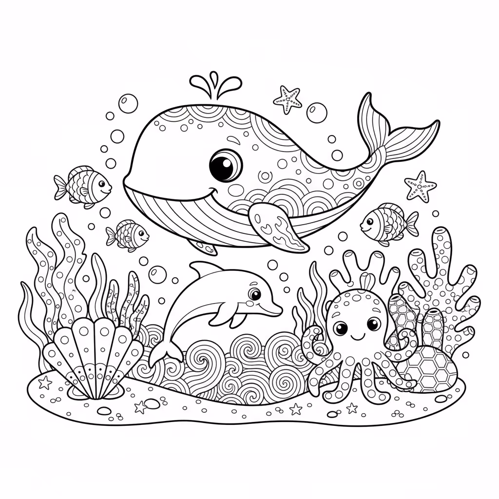 coloriage pour enfant à télécharger, niveau intermédiaire.