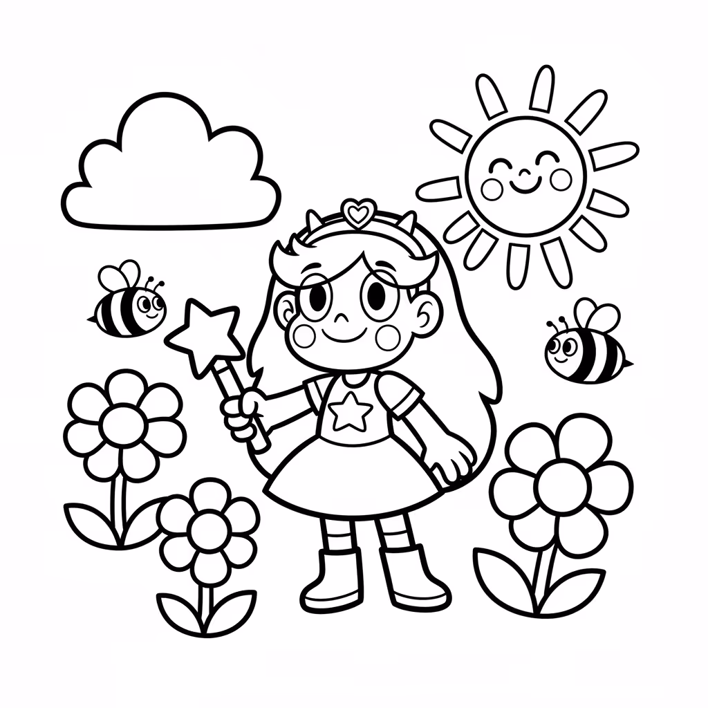 coloriage pour enfant à télécharger, niveau facile.