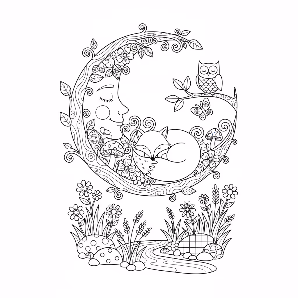 coloriage pour enfant à télécharger, niveau intermédiaire.