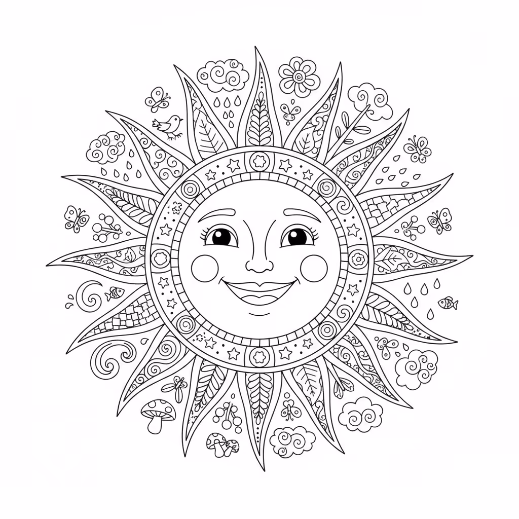 coloriage pour enfant à télécharger, niveau intermédiaire.
