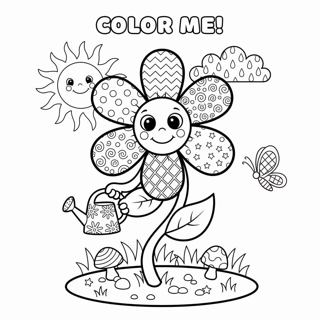 coloriage pour enfant à télécharger, niveau intermédiaire.