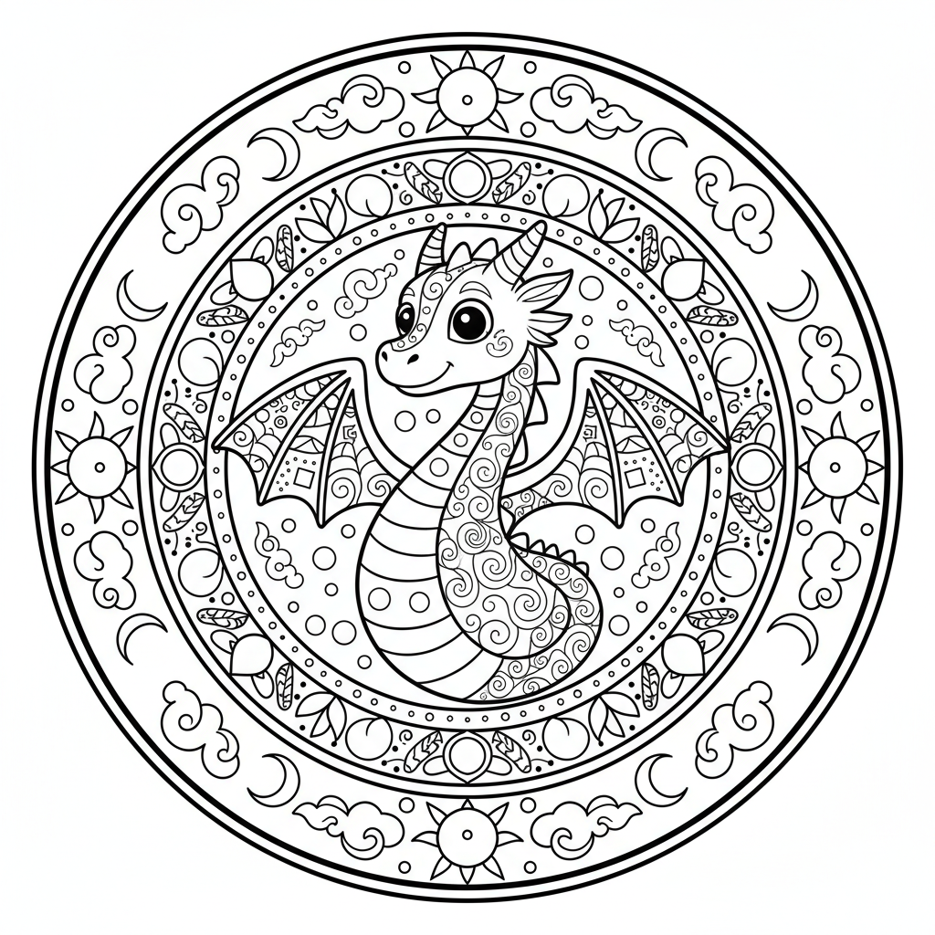 coloriage pour enfant à télécharger, niveau intermédiaire.