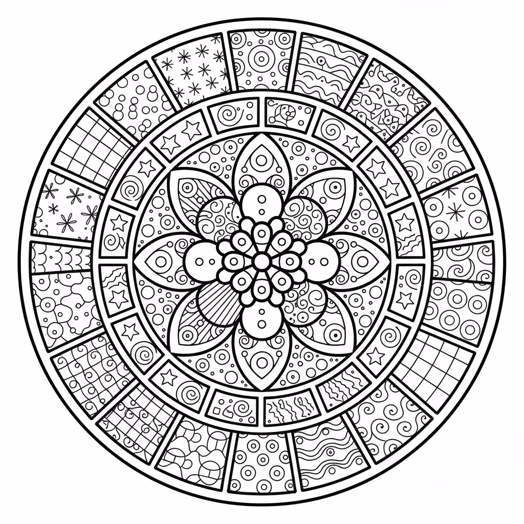 coloriage pour enfant à télécharger, niveau intermédiaire.