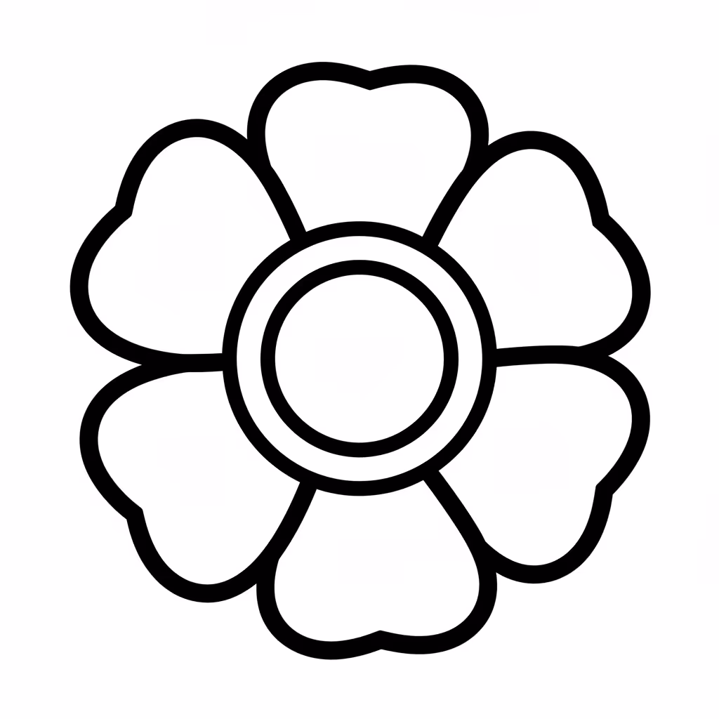 Picture of a printable coloring page showing Rosette Mandala, level medium