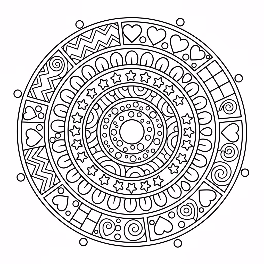 coloriage pour enfant à télécharger, niveau intermédiaire.