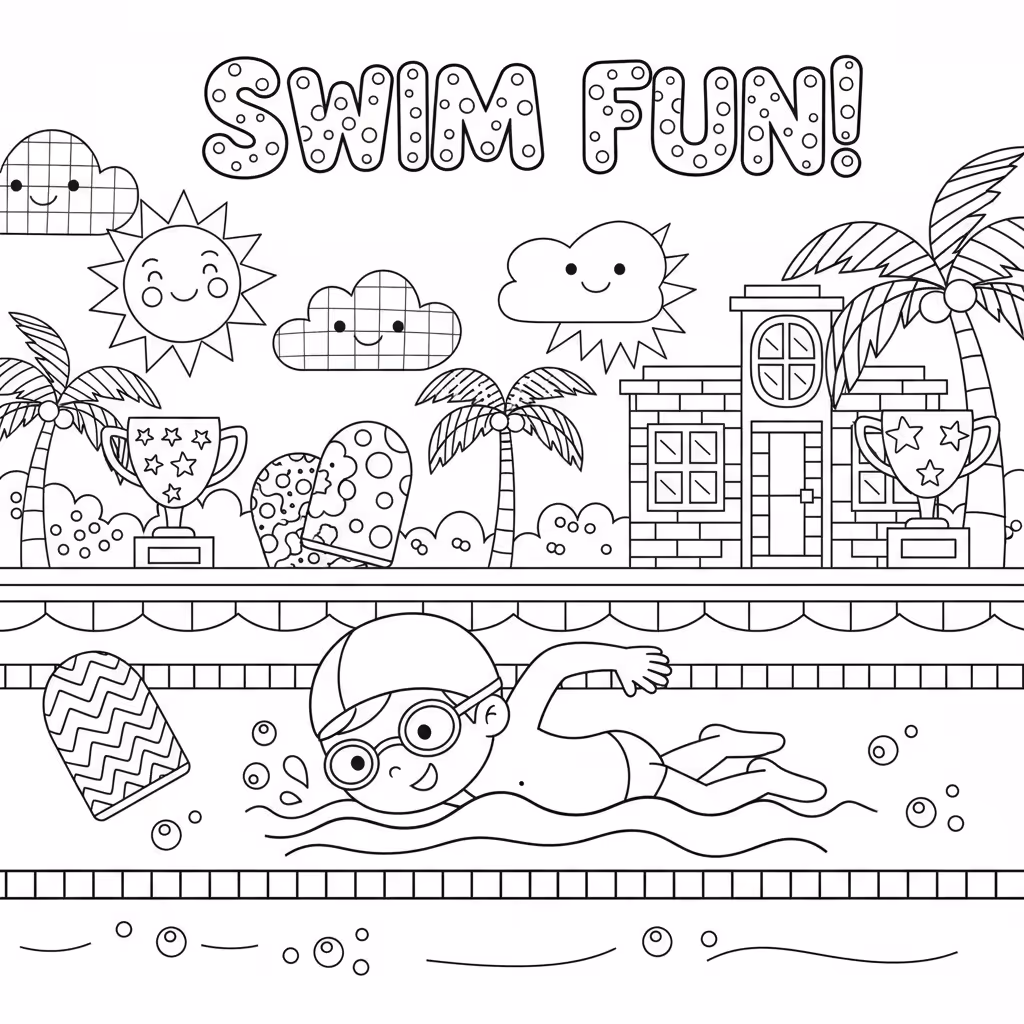 coloriage pour enfant à télécharger, niveau intermédiaire.