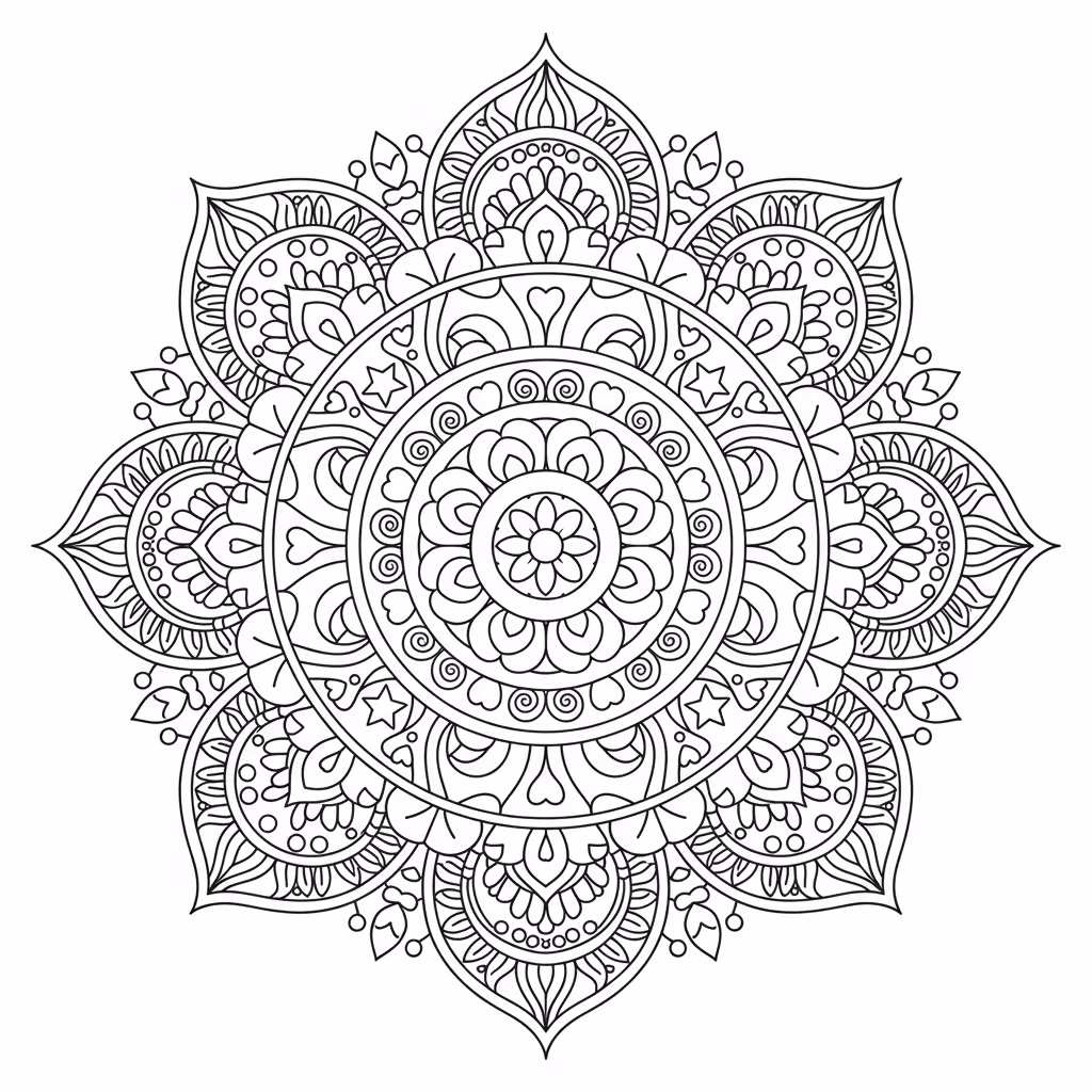 coloriage pour enfant à télécharger, niveau intermédiaire.