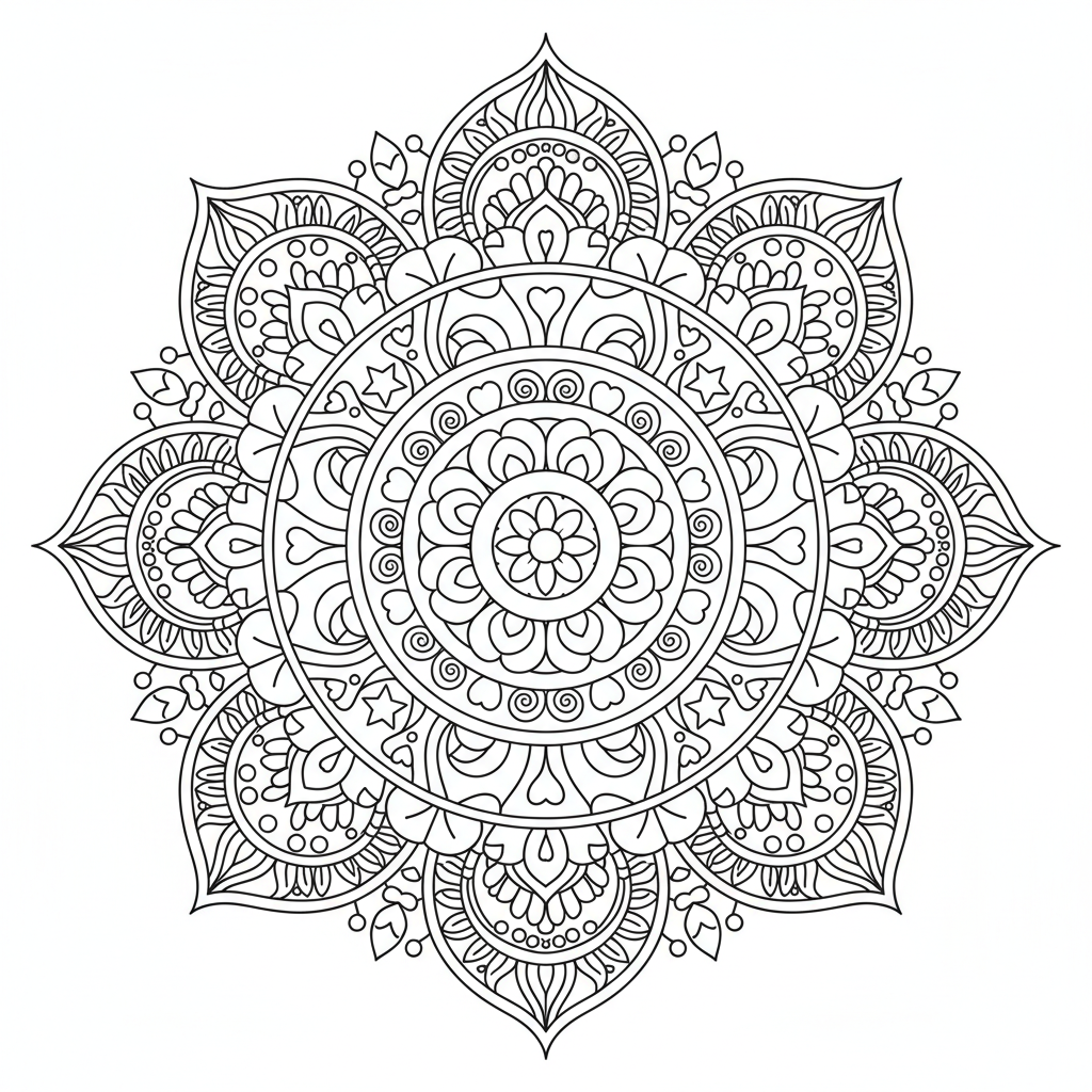 coloriage pour enfant à télécharger, niveau intermédiaire.