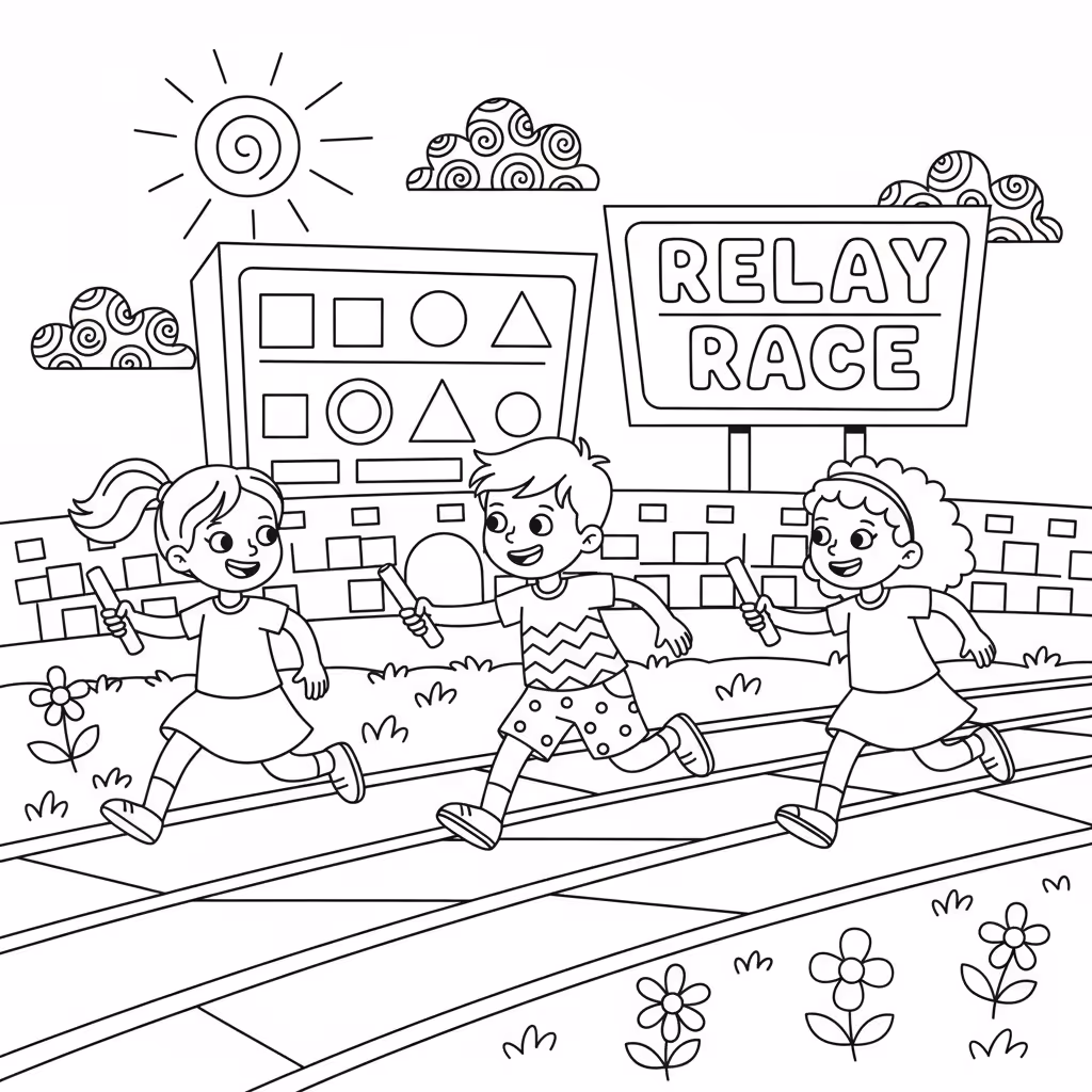coloriage pour enfant à télécharger, niveau intermédiaire.
