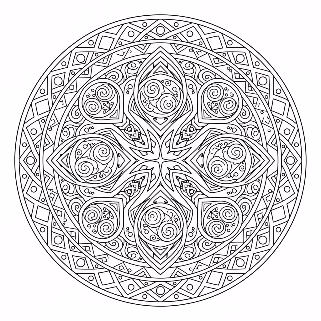 coloriage pour enfant à télécharger, niveau intermédiaire.