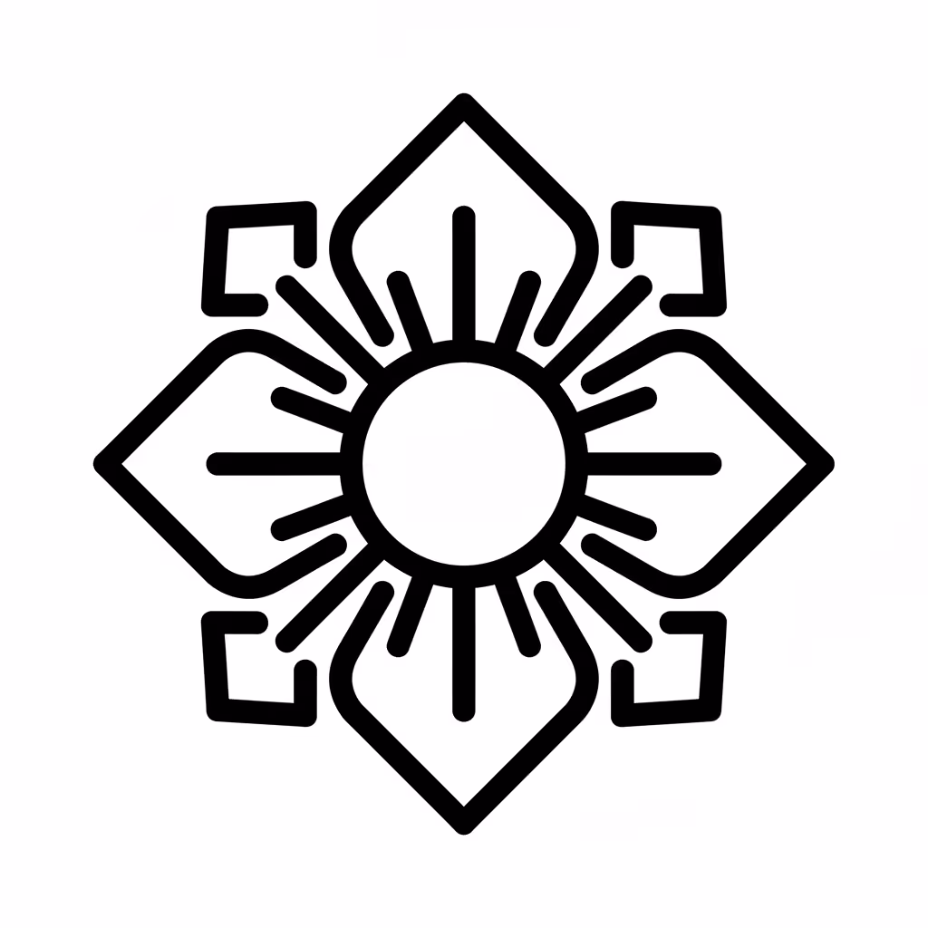 Picture of a printable coloring page showing Tribal Mandala, level medium