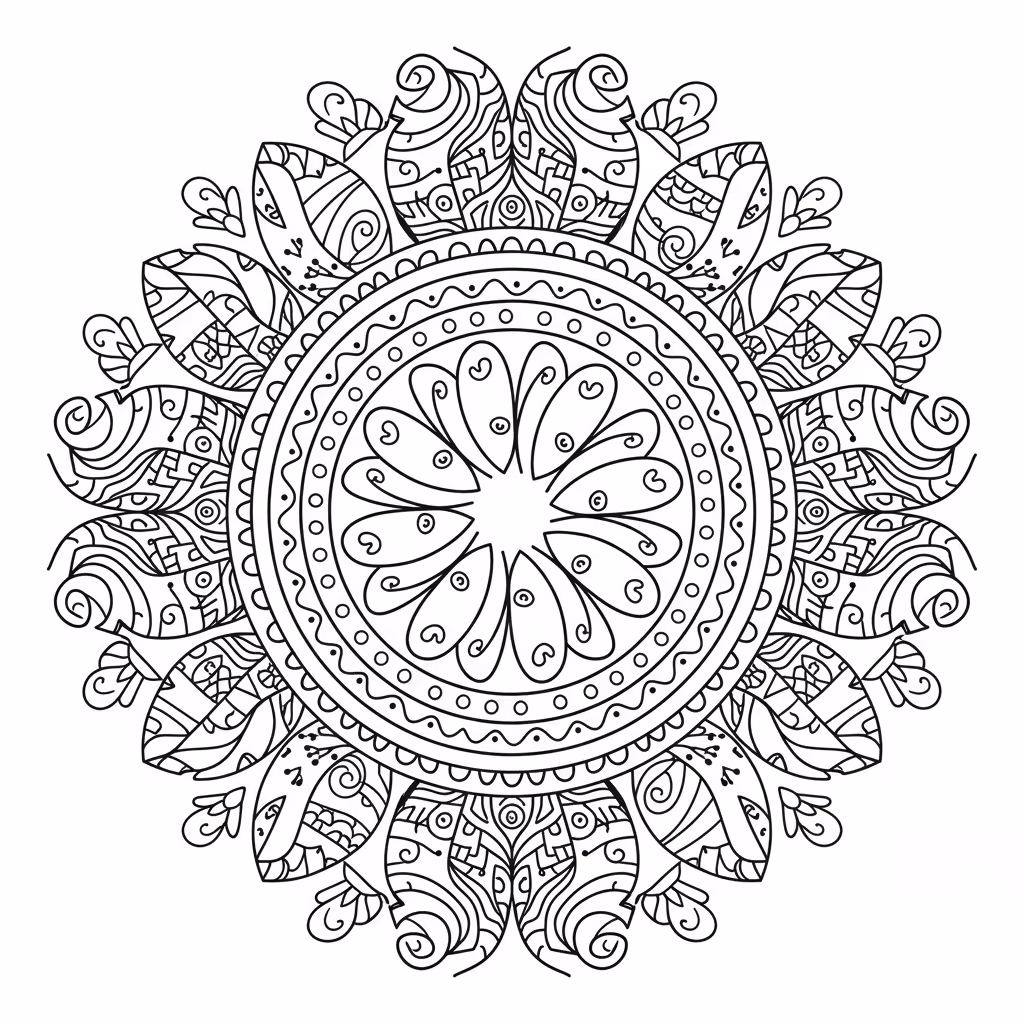 coloriage pour enfant à télécharger, niveau intermédiaire.