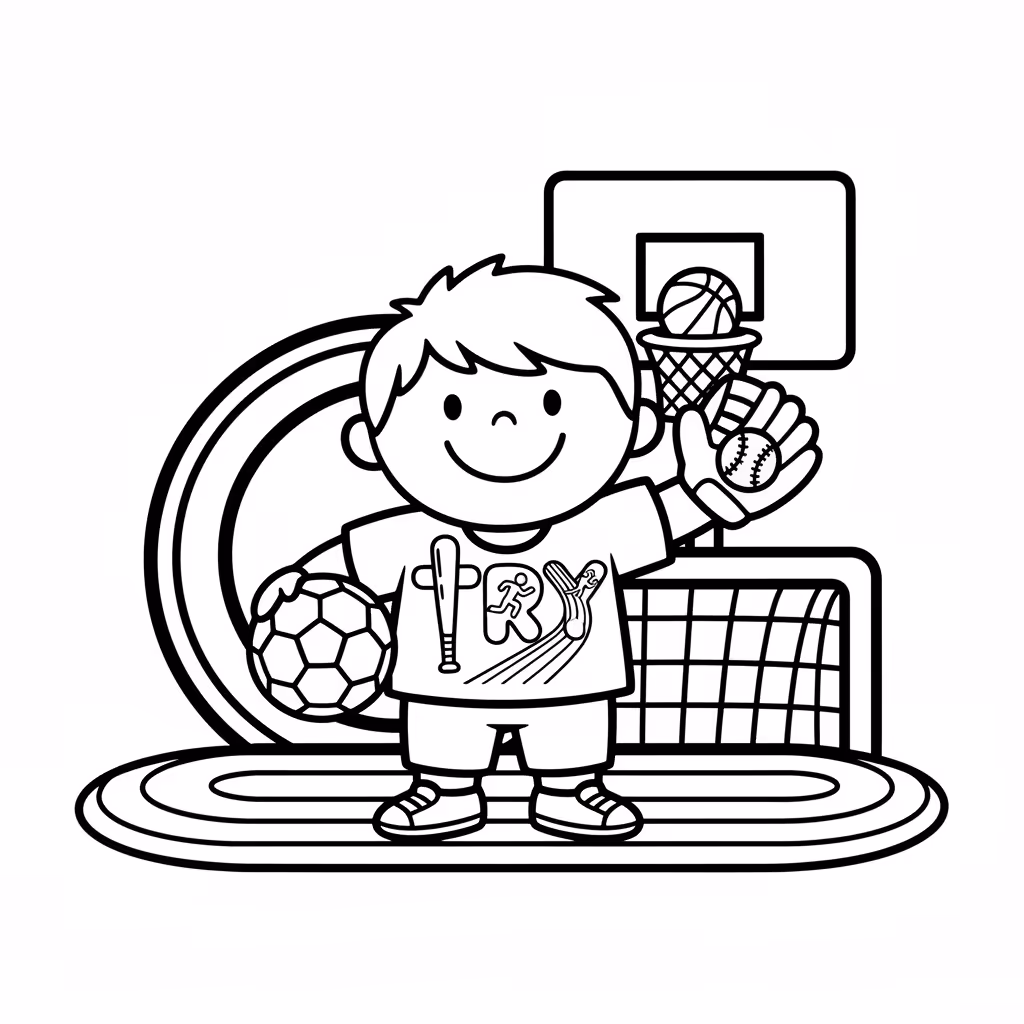 coloriage pour enfant à télécharger, niveau facile.