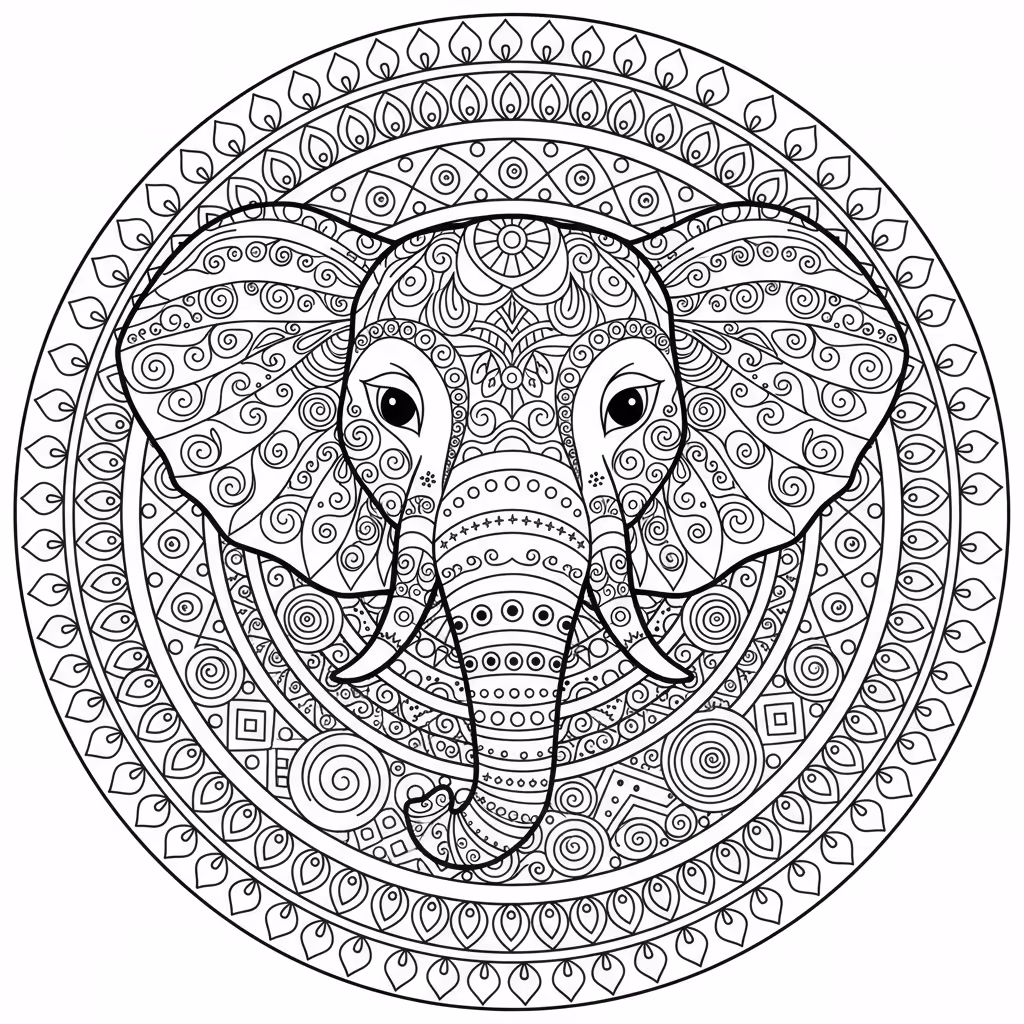 coloriage pour enfant à télécharger, niveau intermédiaire.