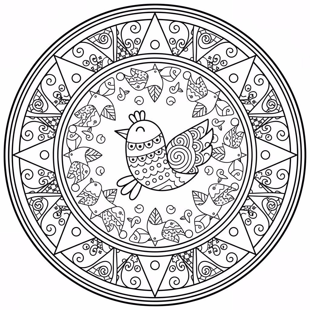 coloriage pour enfant à télécharger, niveau intermédiaire.