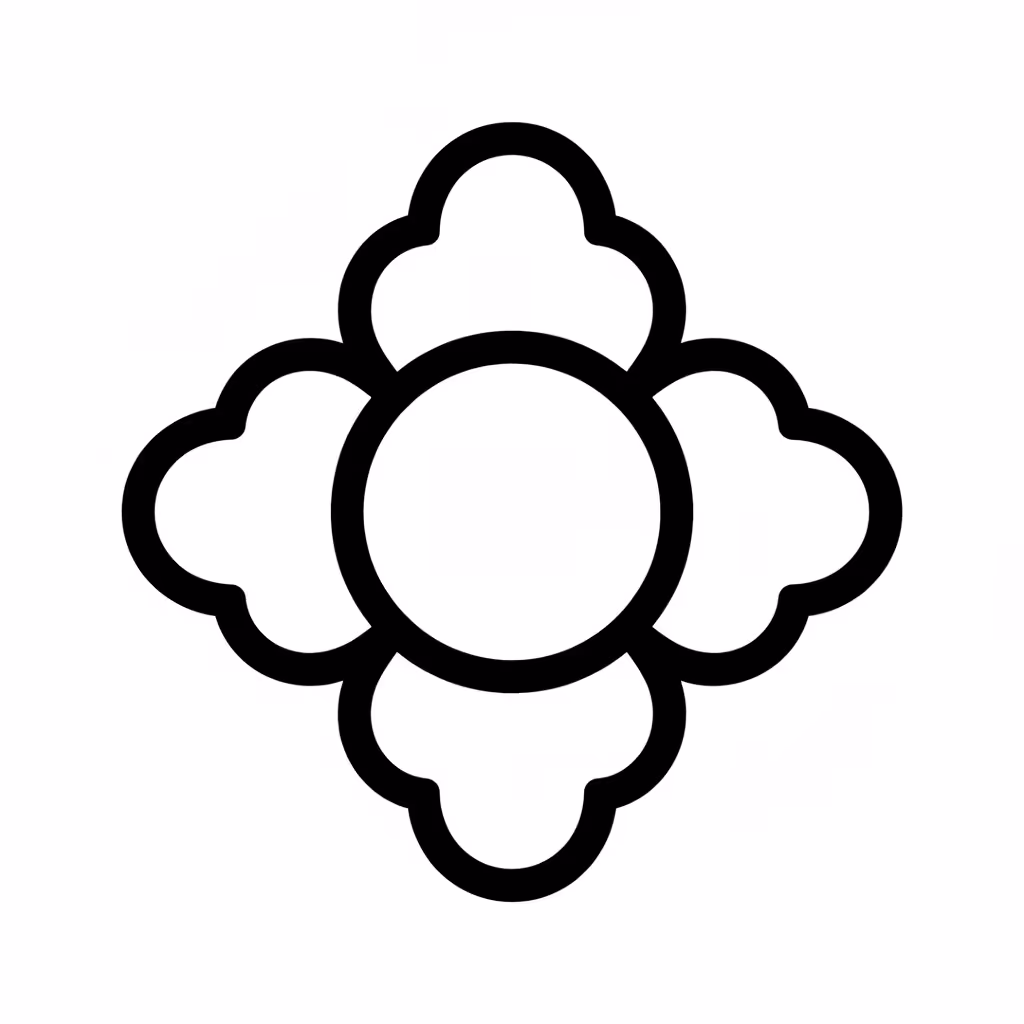 Picture of a printable coloring page showing Sun Mandala, level medium