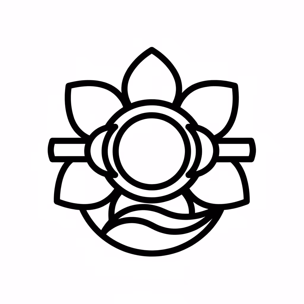 Picture of a printable coloring page showing Moon Mandala, level medium