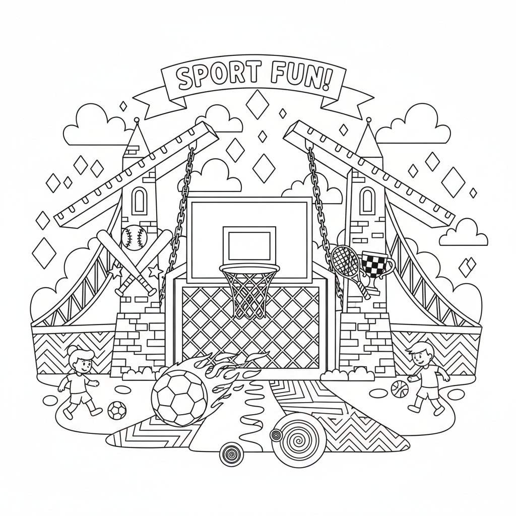 coloriage pour enfant à télécharger, niveau intermédiaire.