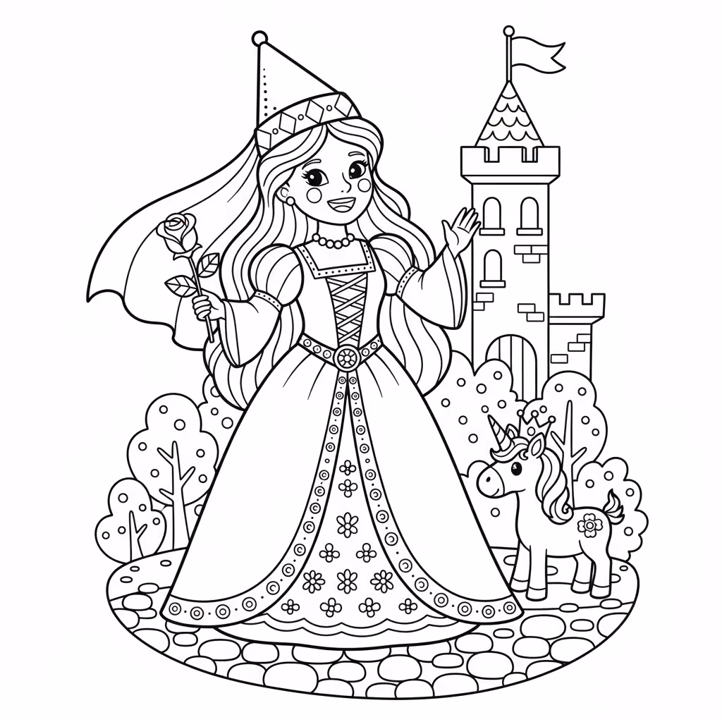 coloriage pour enfant à télécharger, niveau intermédiaire.