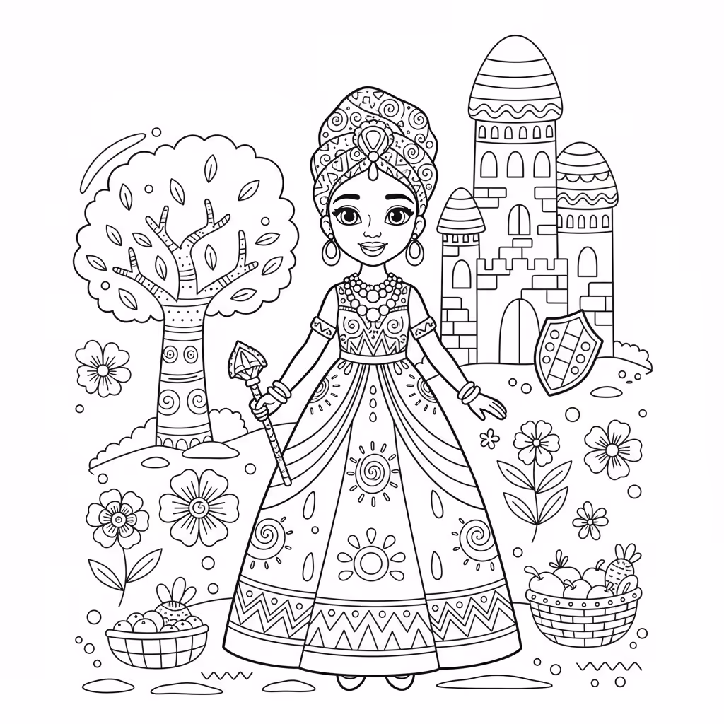 coloriage pour enfant à télécharger, niveau intermédiaire.