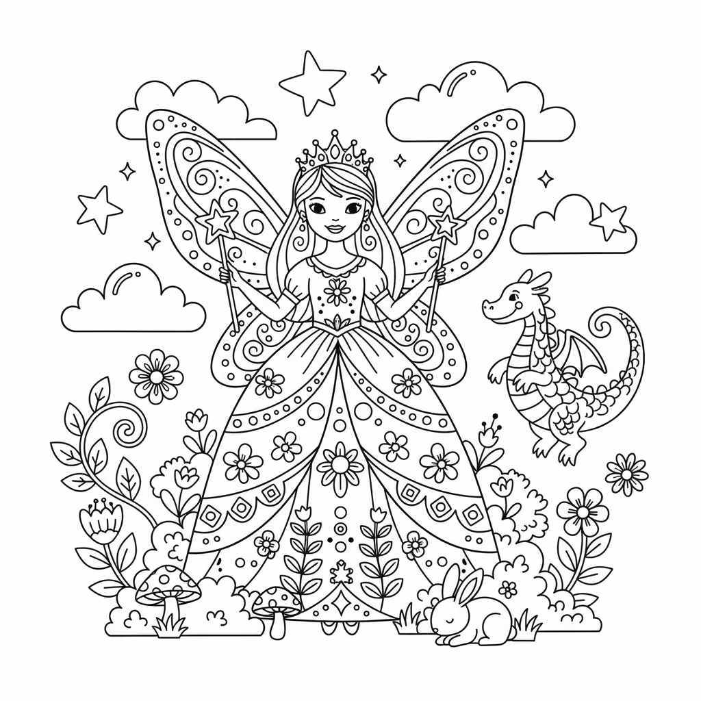 coloriage pour enfant à télécharger, niveau intermédiaire.