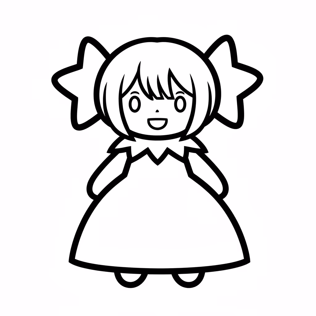 Picture of a printable coloring page showing Gardening, level easy
