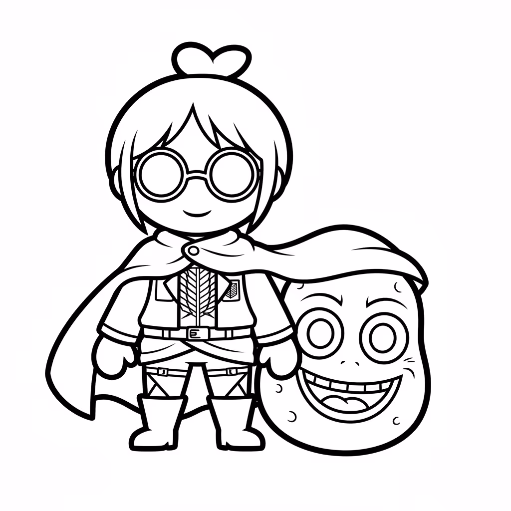 Picture of a printable coloring page showing Gardening, level easy