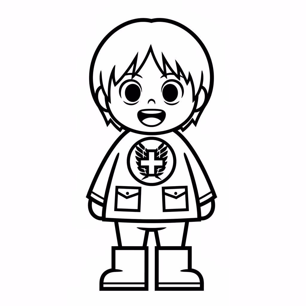 Picture of a printable coloring page showing African PrincessArmin, level easy