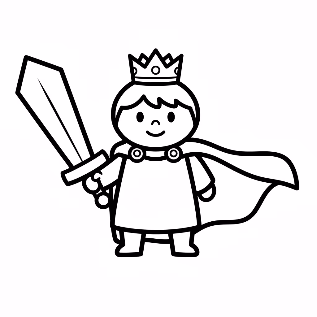 Picture of a printable coloring page showing Gardening, level easy