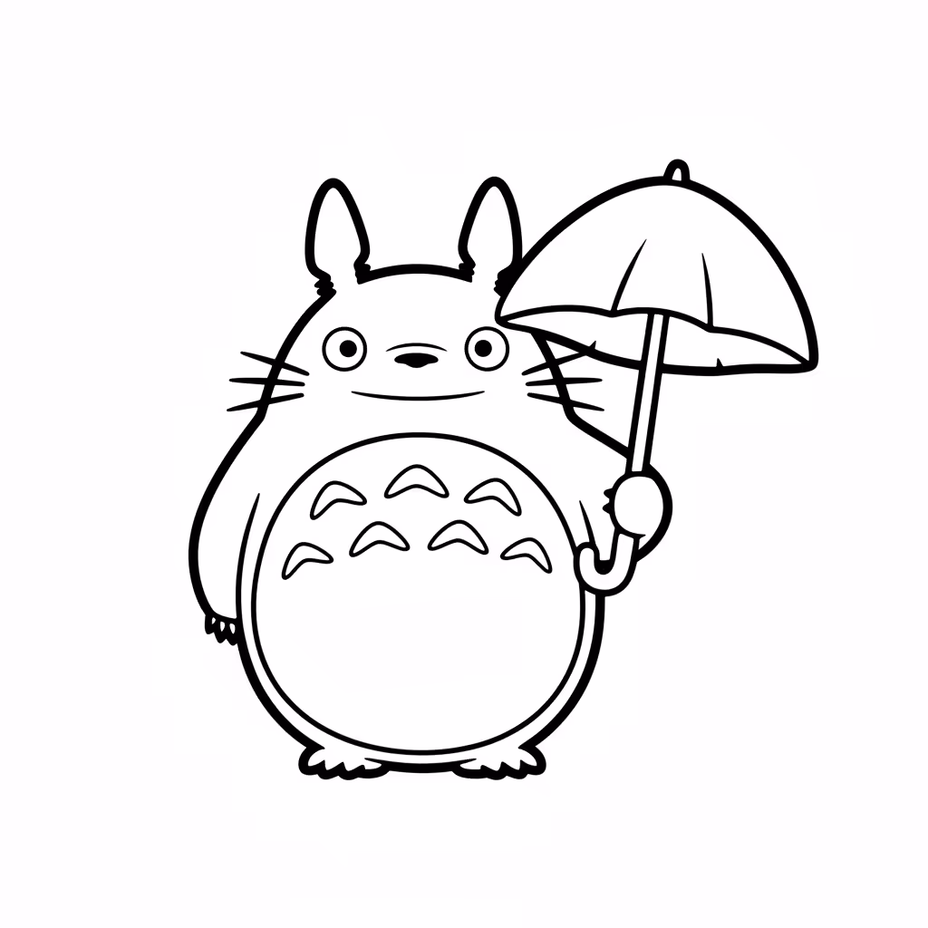 Picture of a printable coloring page showing Gardening, level easy