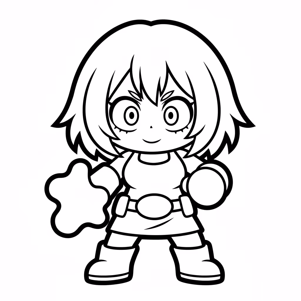 Picture of a printable coloring page showing Gardening, level easy