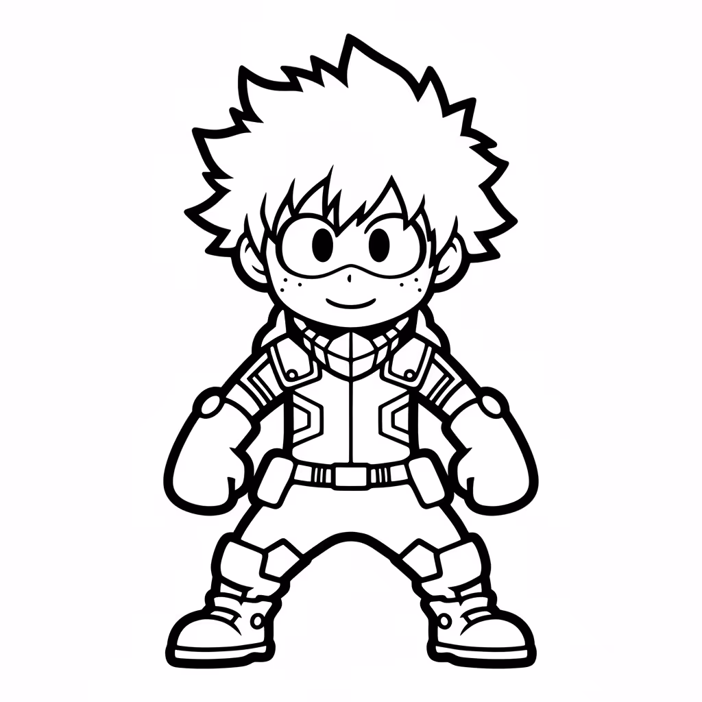 Picture of a printable coloring page showing African PrincessDeku, level easy