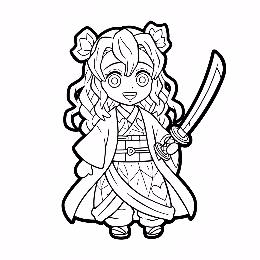 Picture of a printable coloring page showing Gardening, level easy