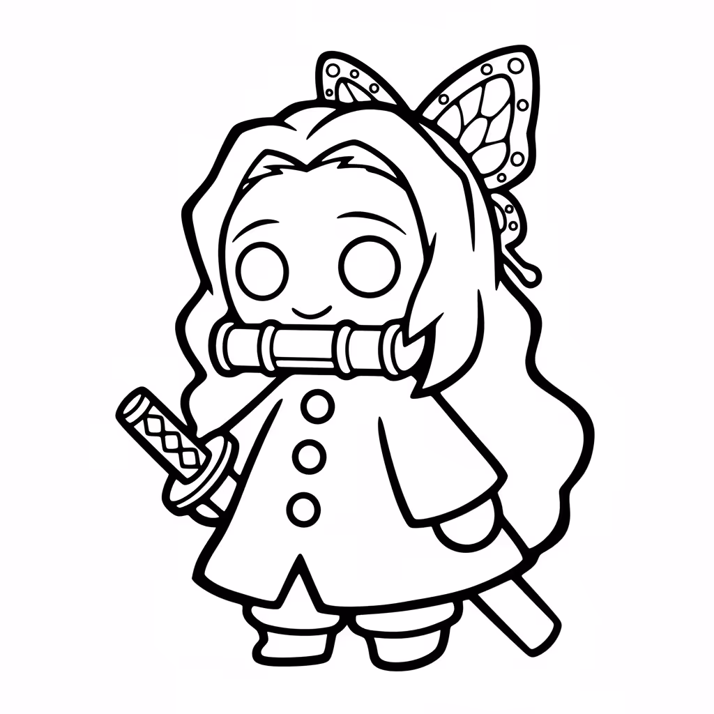 Picture of a printable coloring page showing Gardening, level easy