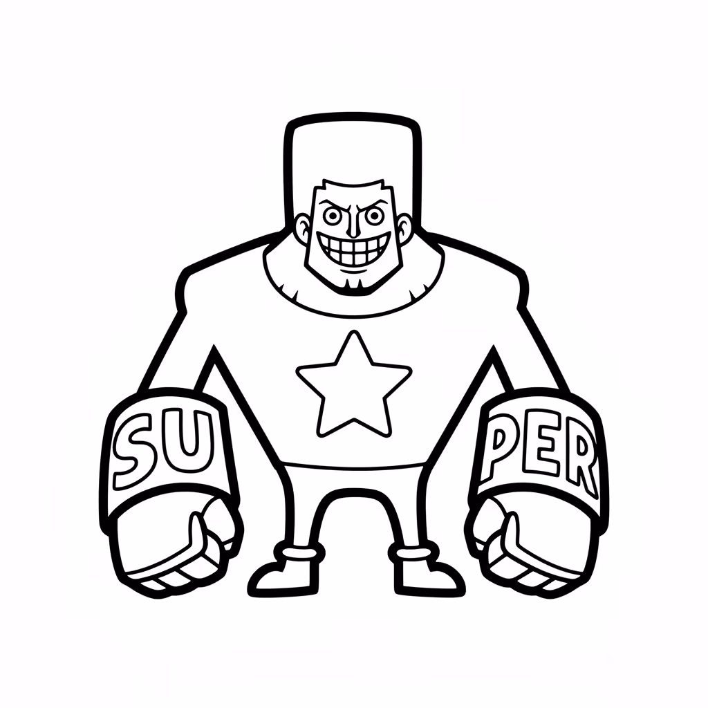 Picture of a printable coloring page showing African PrincessFranky, level easy