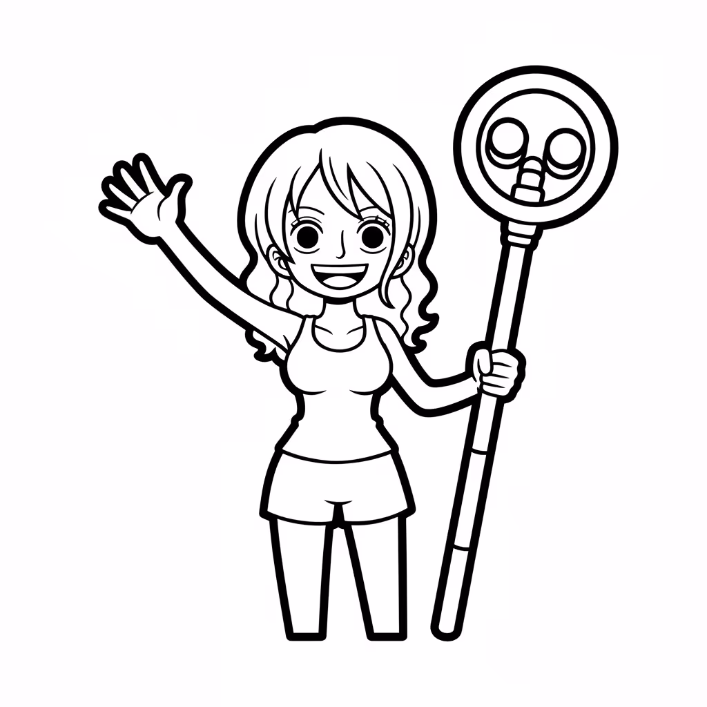 Picture of a printable coloring page showing Gardening, level easy