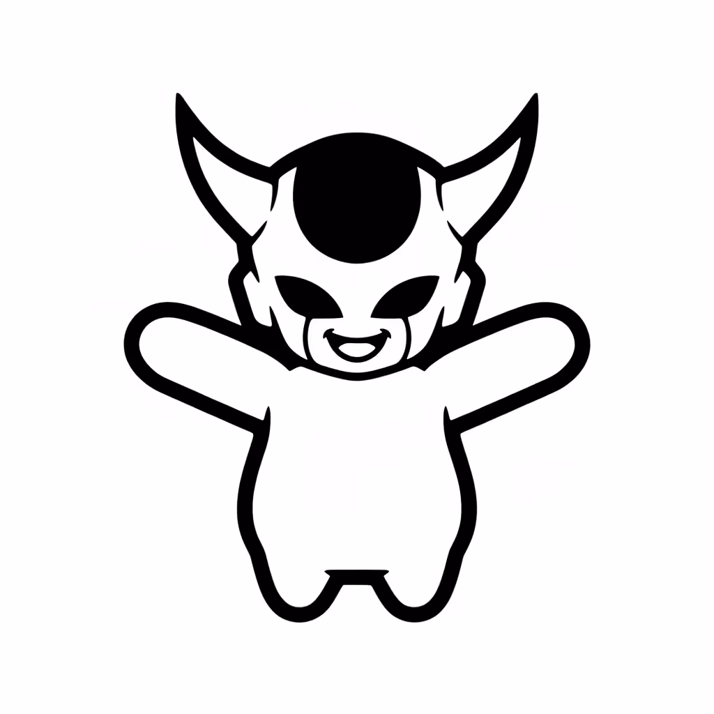 Picture of a printable coloring page showing African PrincessFrieza, level easy