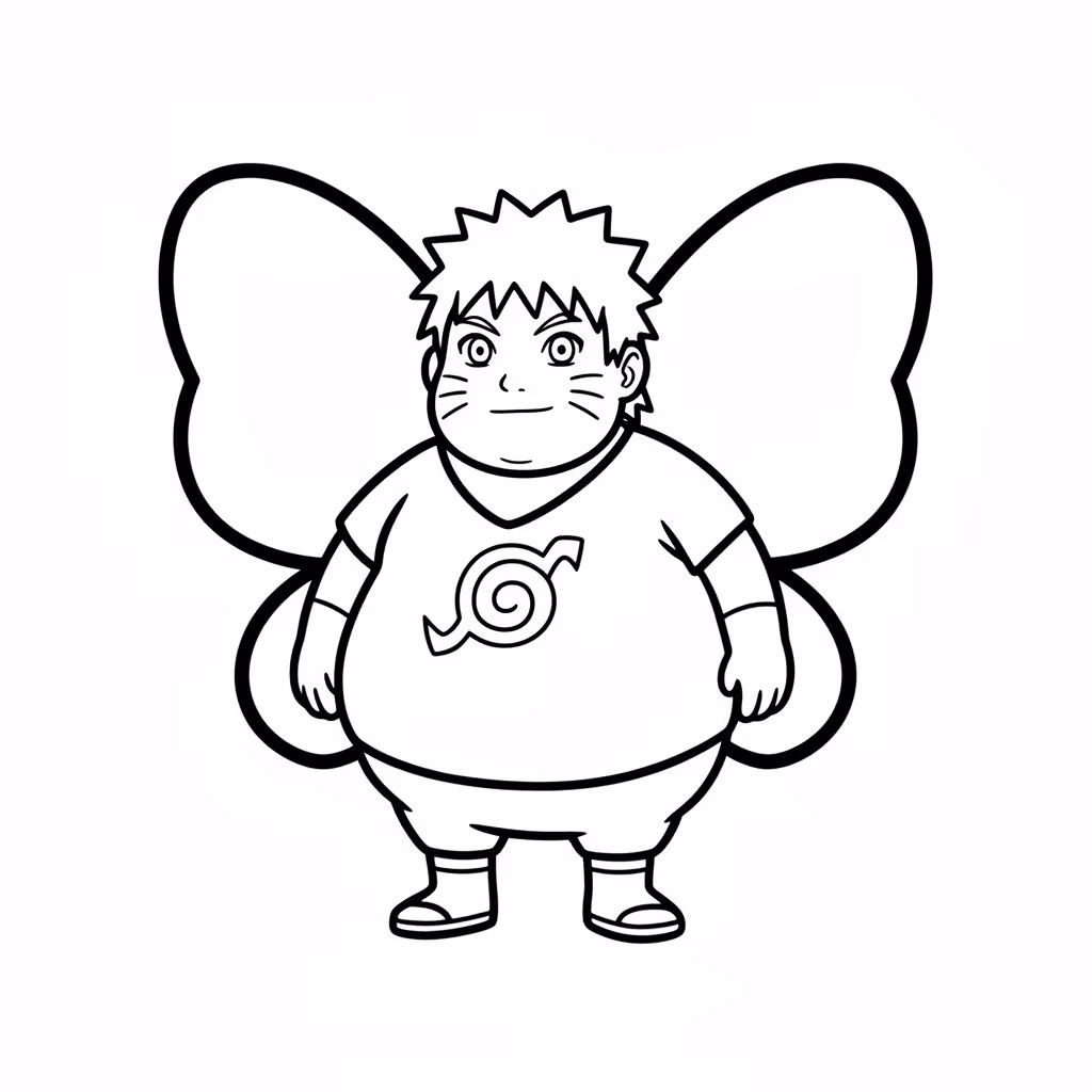 Picture of a printable coloring page showing African PrincessChoji, level easy