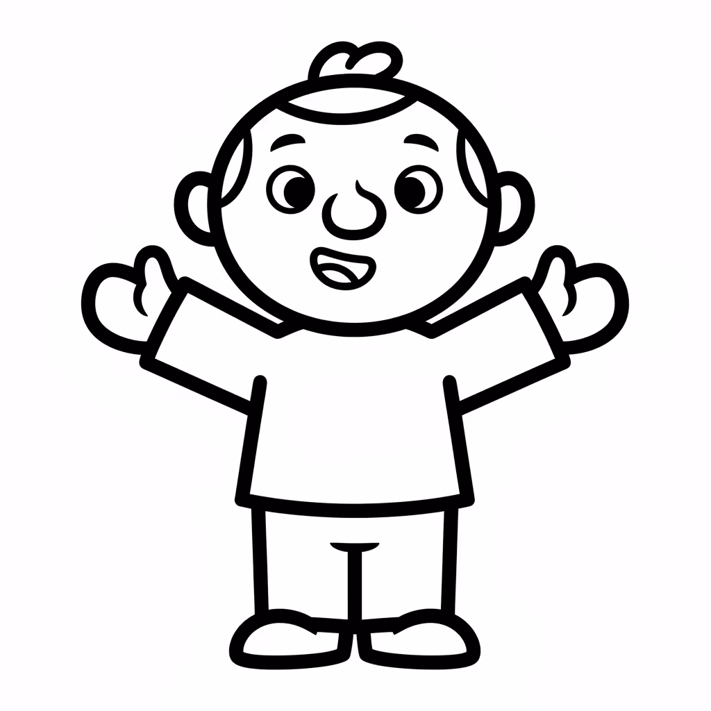 Picture of a printable coloring page showing Gardening, level easy