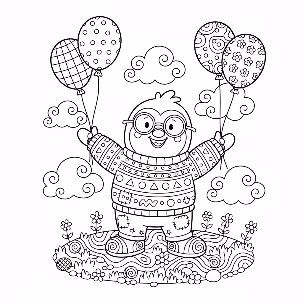 coloriage pour enfant à télécharger, niveau intermédiaire.