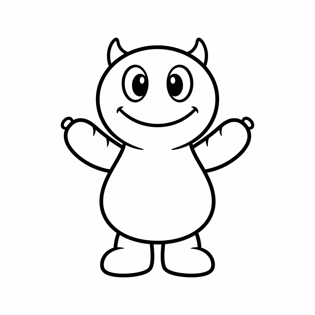 Picture of a printable coloring page showing African PrincessDoudou, level easy