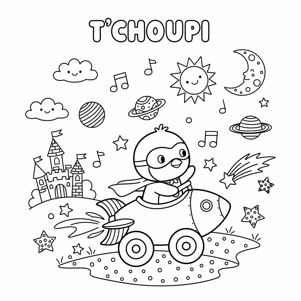 coloriage pour enfant à télécharger, niveau intermédiaire.