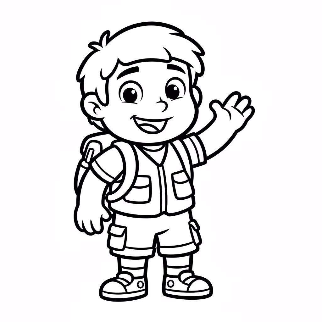 coloriage pour enfant à télécharger, niveau facile.