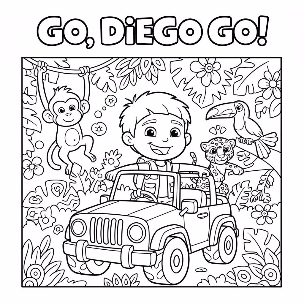 coloriage pour enfant à télécharger, niveau intermédiaire.