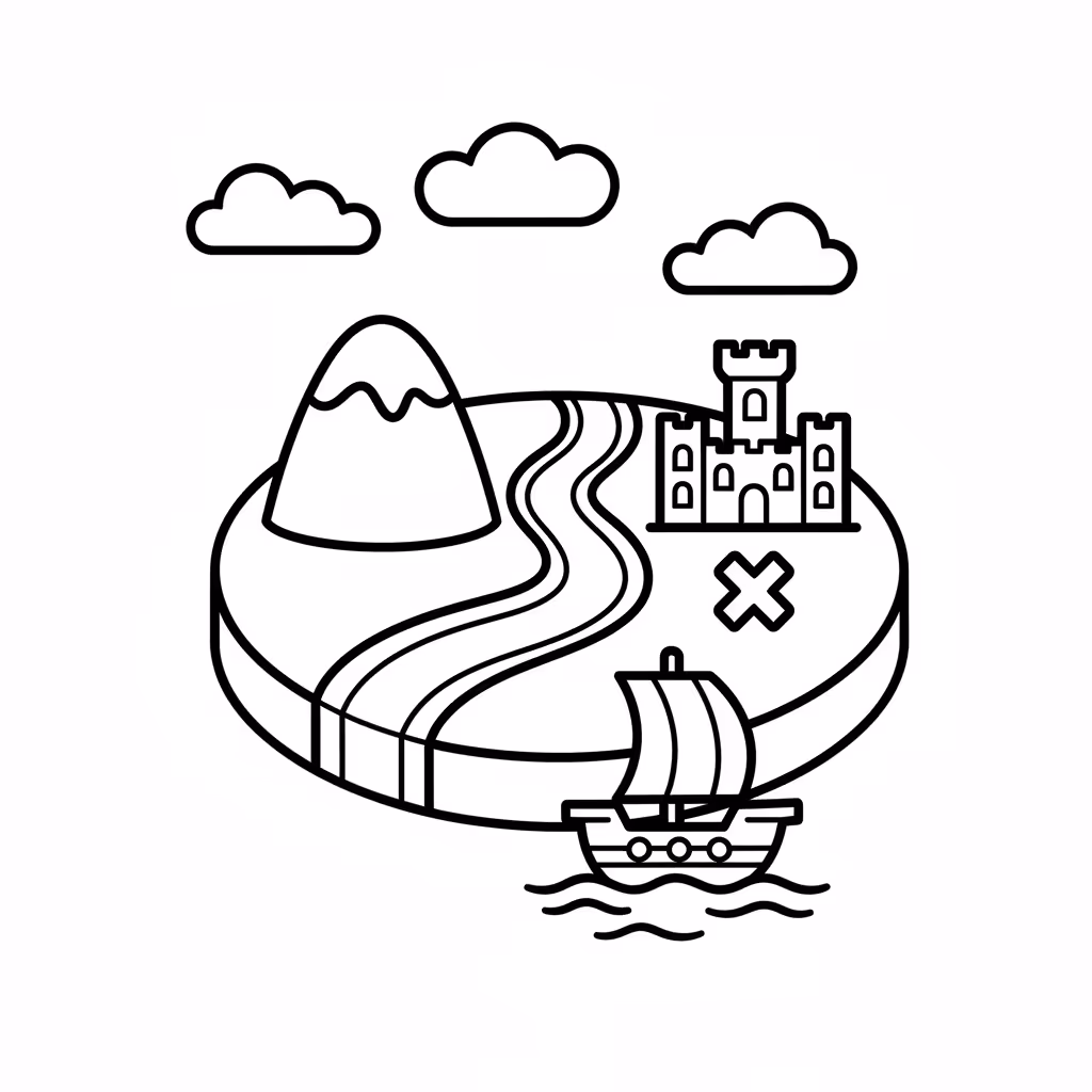 coloriage pour enfant à télécharger, niveau facile.